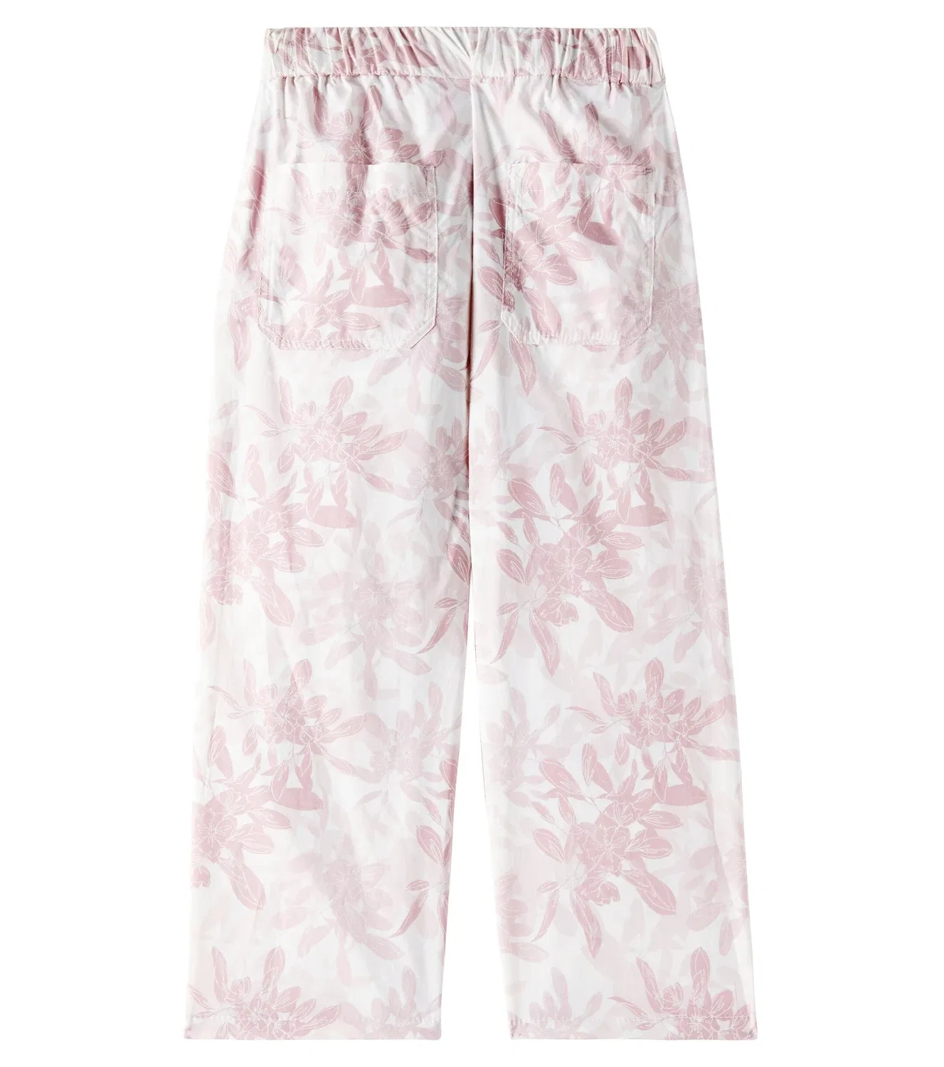 Брюки хлопковые Brunello Cucinelli Kids, розовый — фото 3