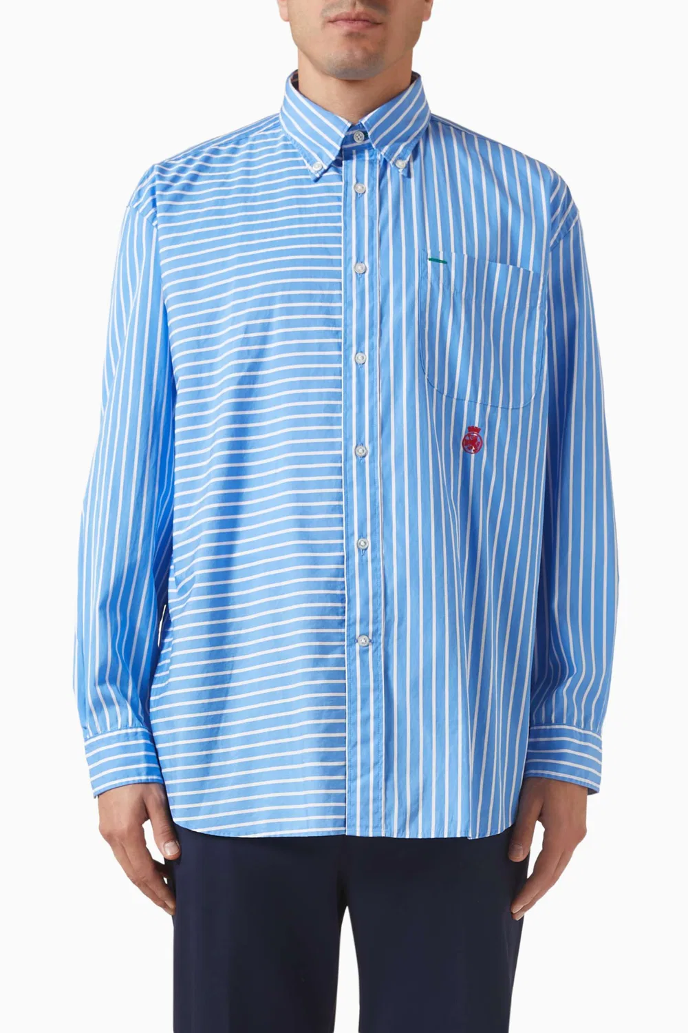 Рубашка в полоску хлопковая Tommy Hilfiger