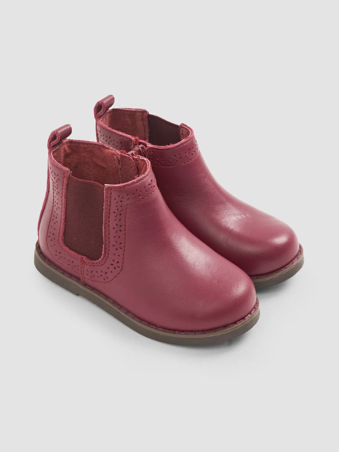 Ботинки из кожи Berry Pink Jojo Maman Bébé