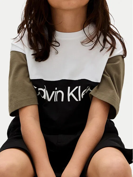 Футболка relaxed fit Blocking Calvin Klein Jeans, черный — фото 4