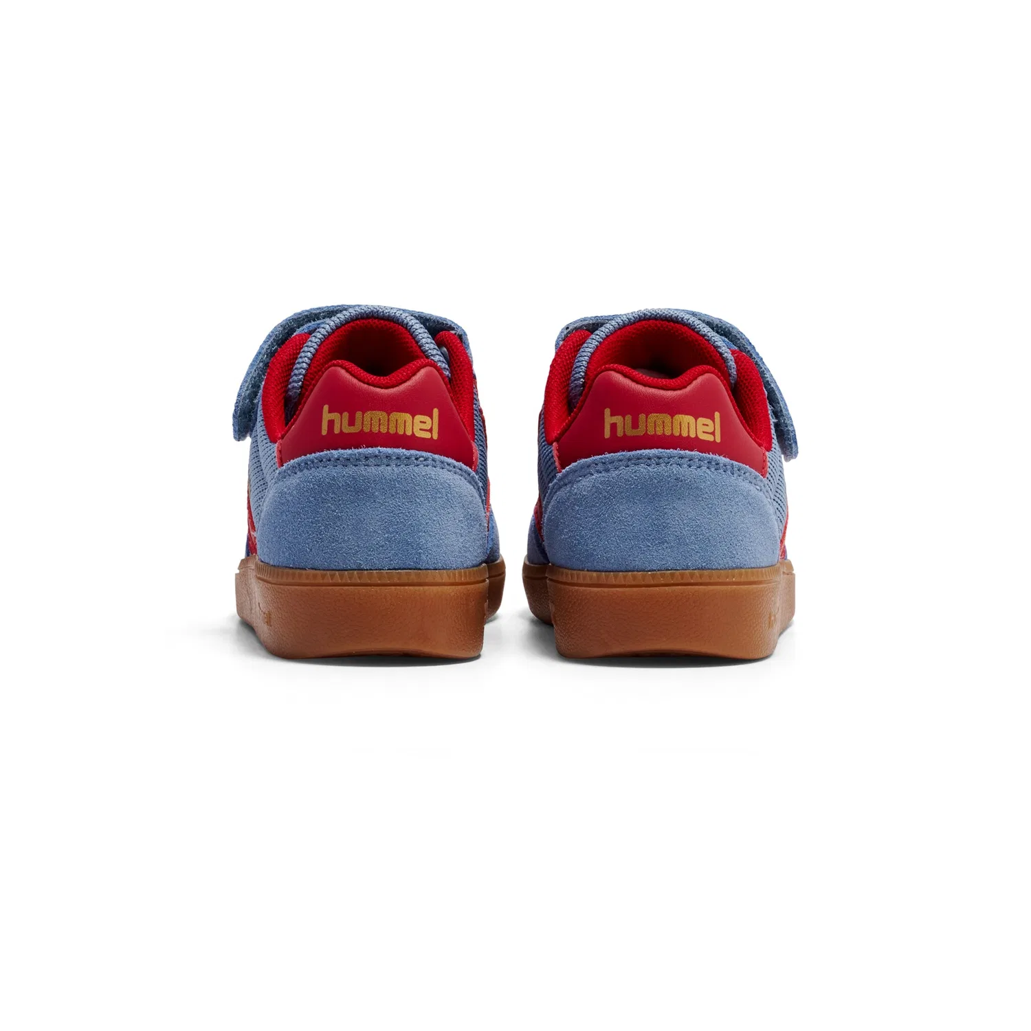 Детские кроссовки с эластичными шнурками hummel, Faded Denim/Crimson — фото 4