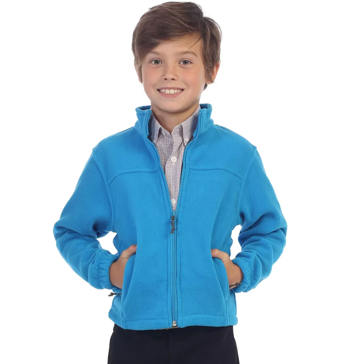 Куртка на молнии Polar Fleece GIOBERTI, Turquoise — фото 2