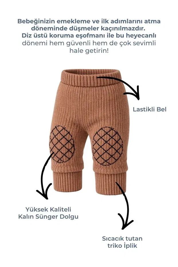 Детские леггинсы для девочек хлопковые Minytrendy, Brown — фото 3