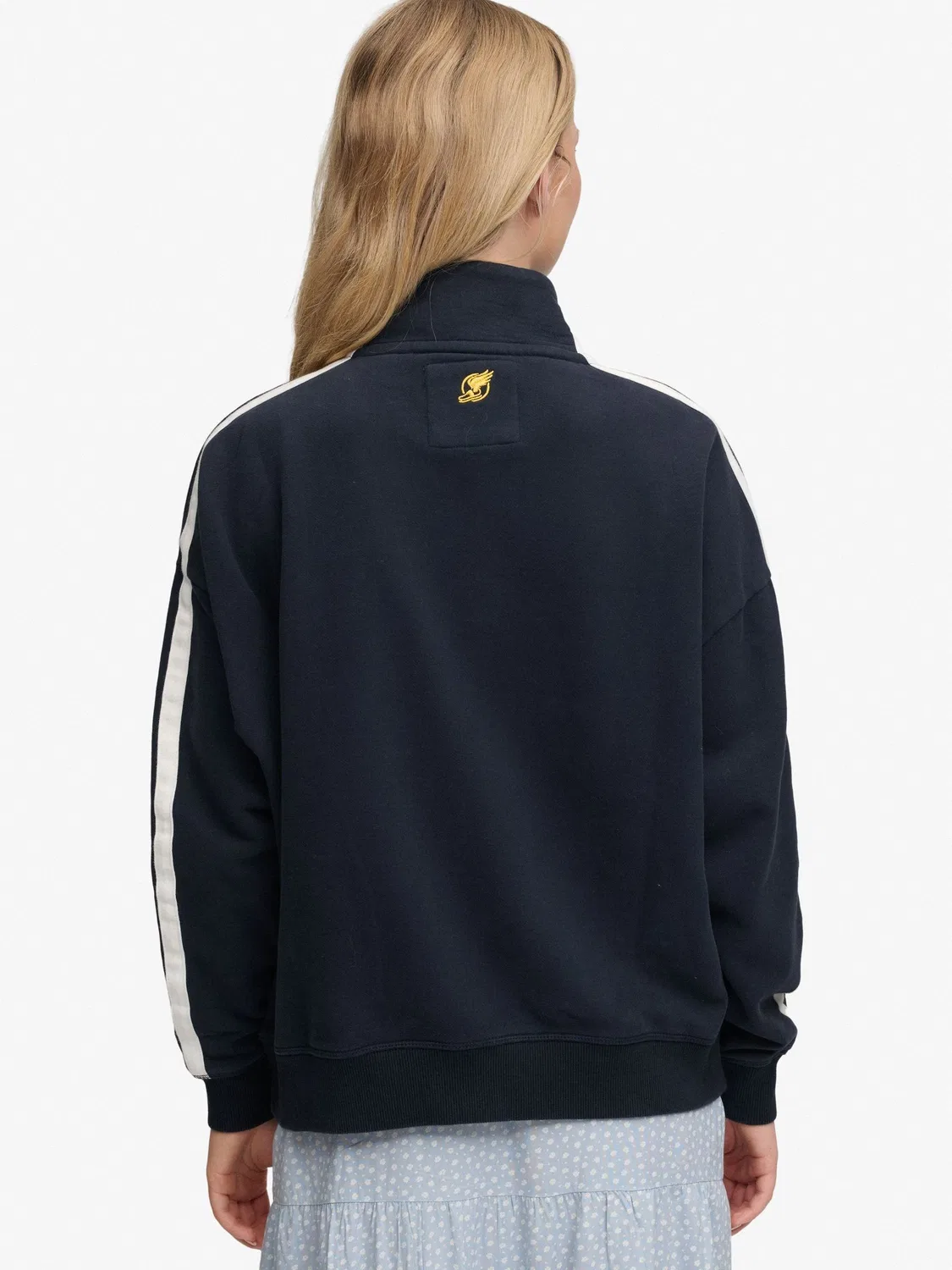 Толстовка с молнией Athletic Essentials Appliqué Loose Zip Superdry, синий — фото 4