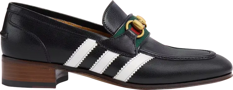 Кроссовки Adidas Adidas x Gucci Wmns Loafer 'Black Leather', черный