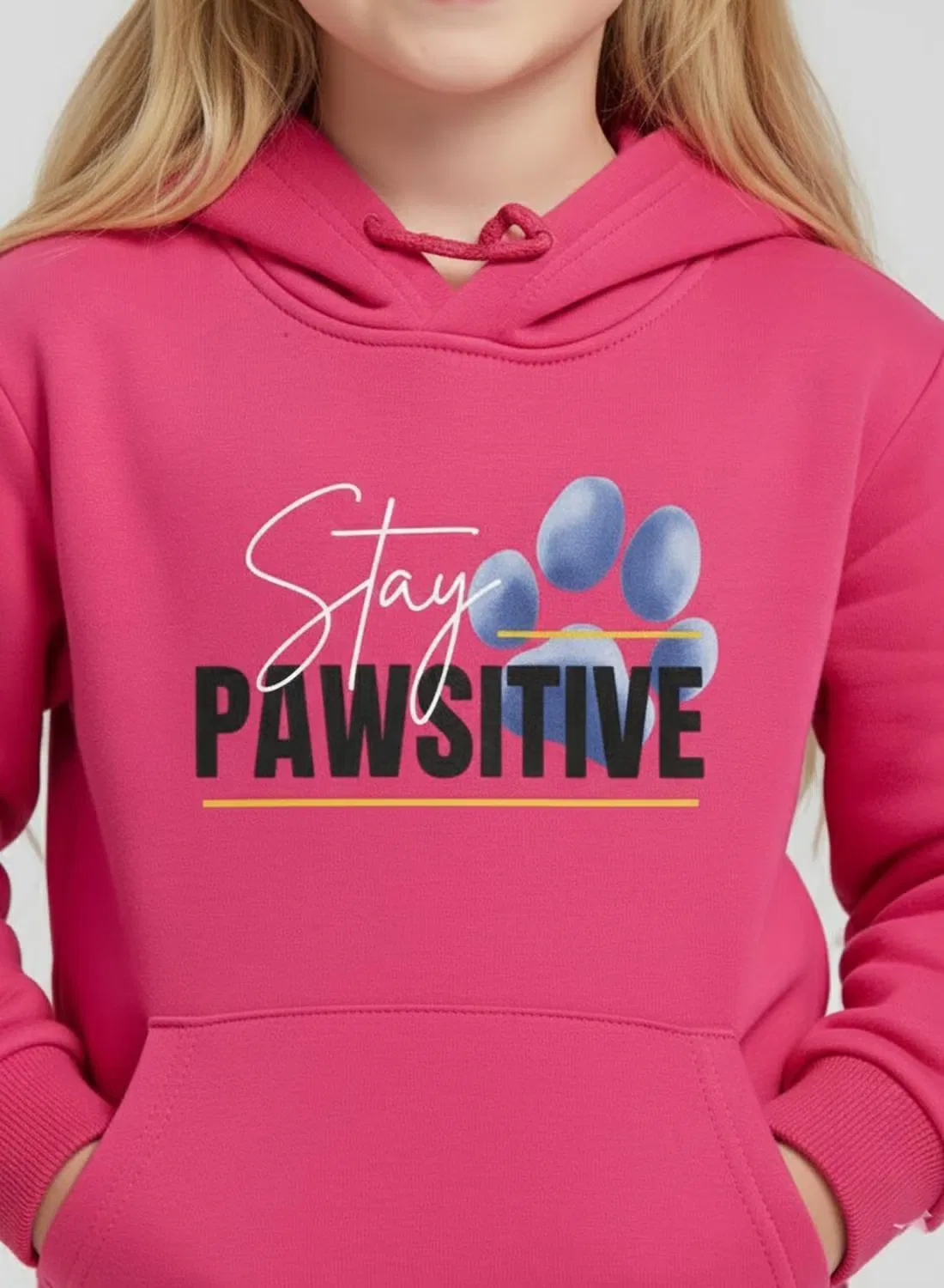 Спортивный костюм с принтом Stay Pawsitive Babyqlo, розовый — фото 4