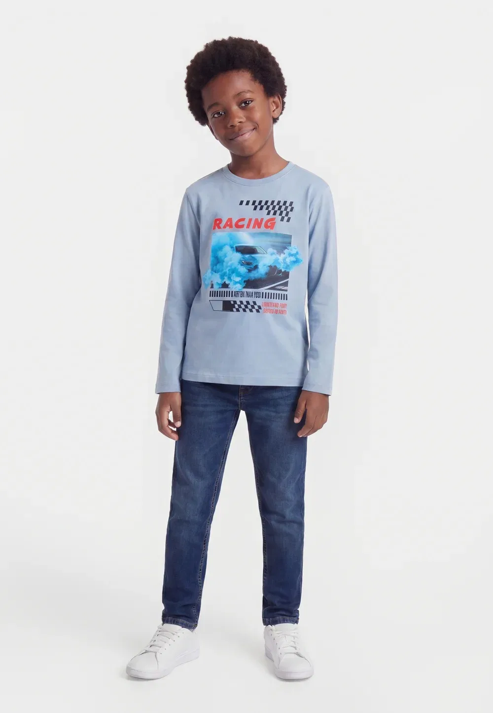 Комплект из 2 футболок Nkmvoto с длинными рукавами Name It, Ashley Blue/Vintage Indigo