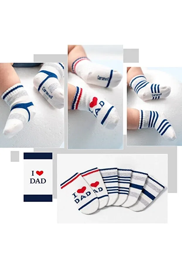 Детский набор носков для мальчиков коллекция Basics Caramell, Navy Blue — фото 3