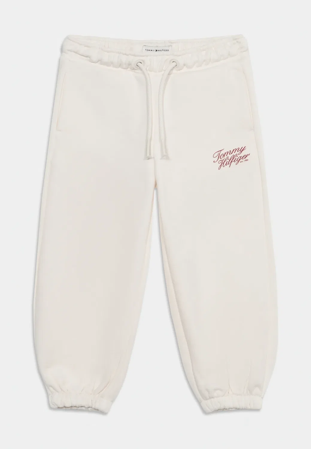 Спортивные штаны Tommy script - брюки от спортивного костюма Tommy Hilfiger, Off White — фото 3