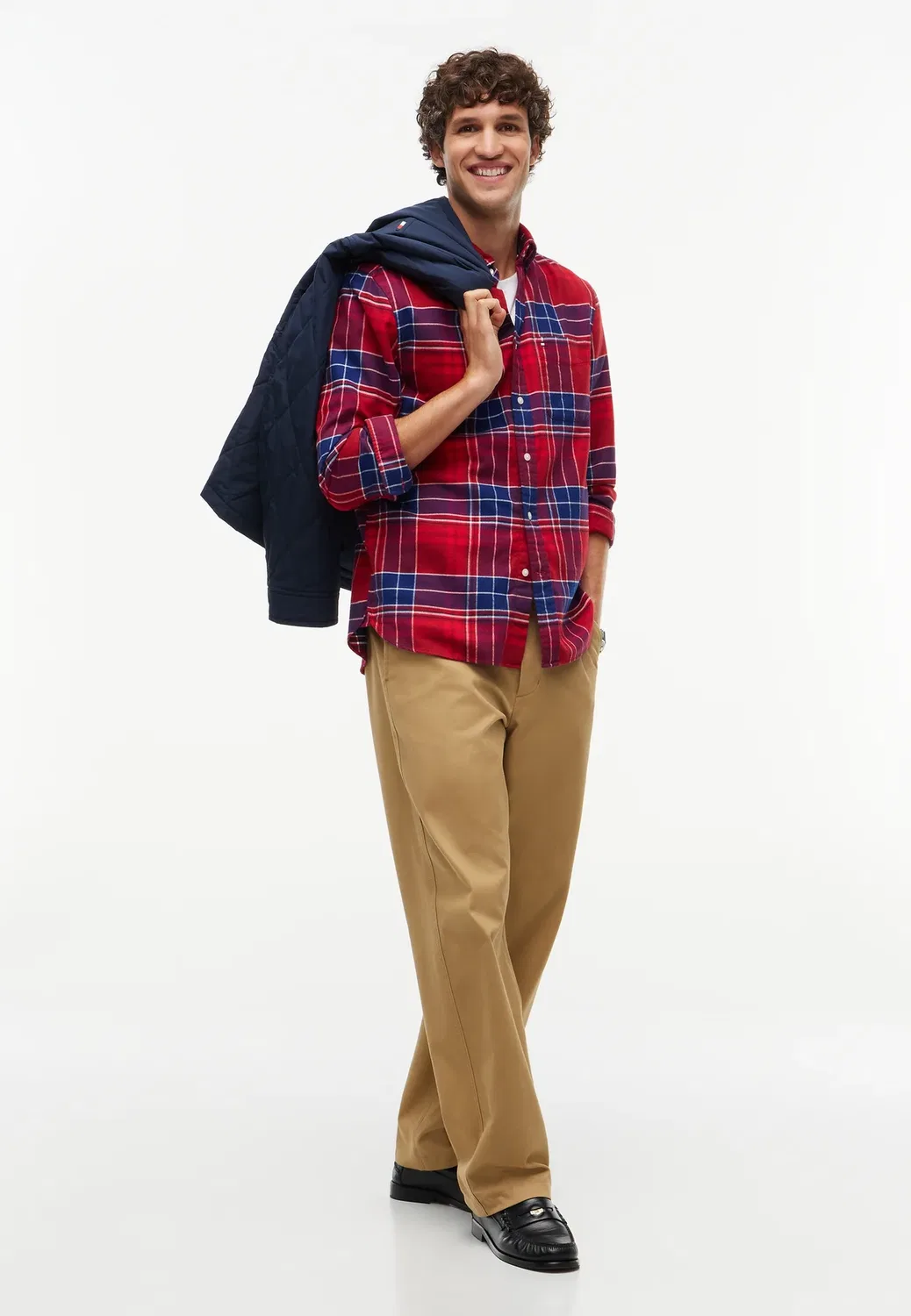 Рубашка Hero flannel tartn chck rf shirt - shirt Tommy Hilfiger, Regatta Red — фото 2