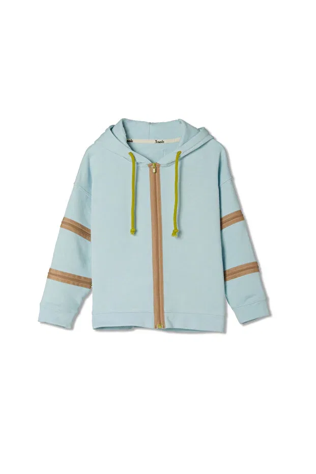 Детское худи для девочек с капюшоном Sportswear Jayjayjumpie, Blue — фото 3