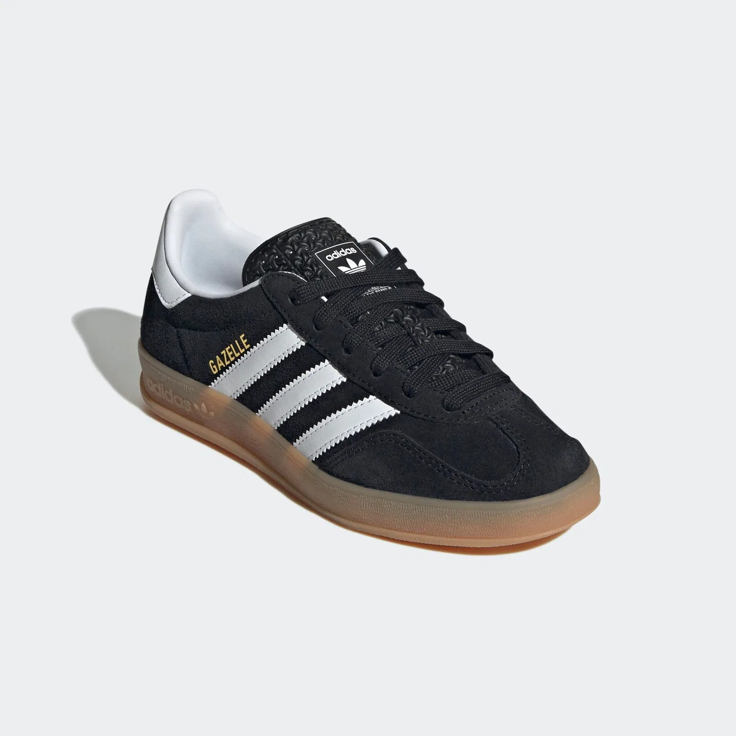 Детские кроссовки с низким верхом из замши Adidas Originals, Core Black/Ftwr White/Gum 2