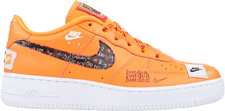 

Кроссовки Nike Air Force 1 '07 Premium GS 'Just Do It', оранжевый
