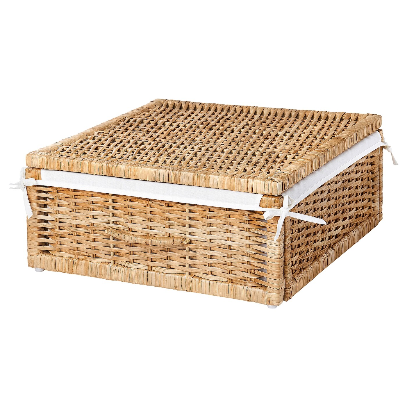 TOLKNING ТОЛКНИНГ Корзина из ротанга ручной работы, 50x43x19 см IKEA