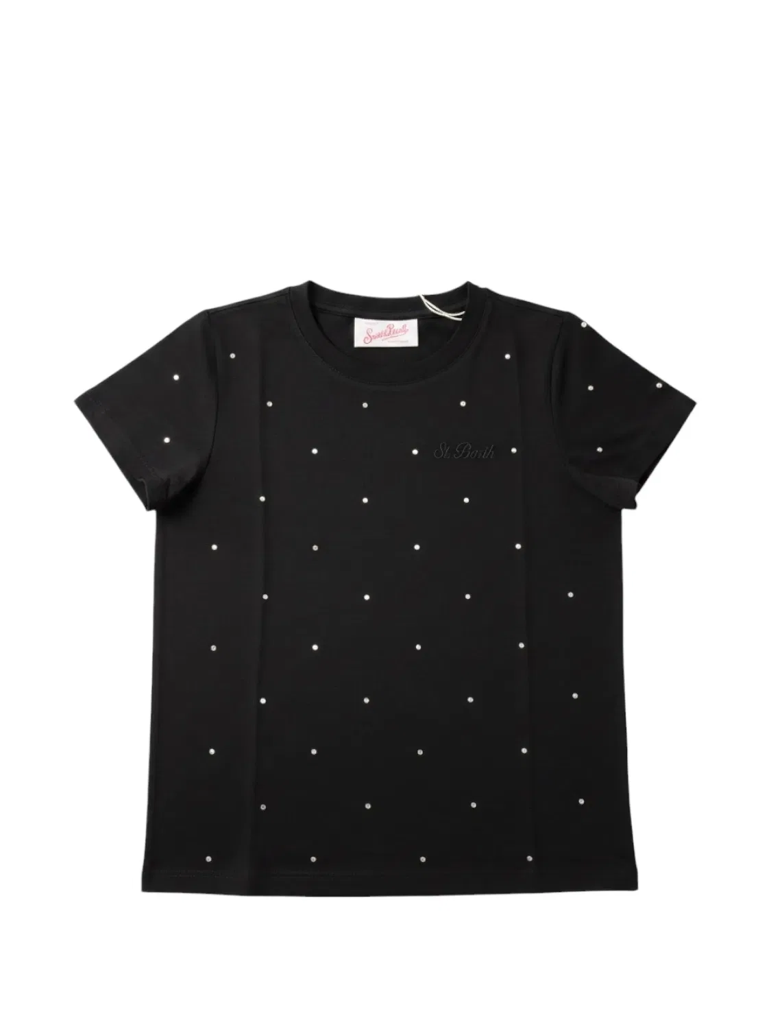 Футболка Nives со стразами Mc2 Saint Barth Kids, черный