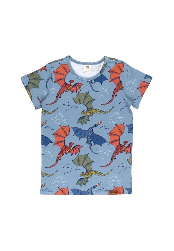 Футболка с принтом Colorful dragon-t-shirt Walkiddy, синий — фото 2