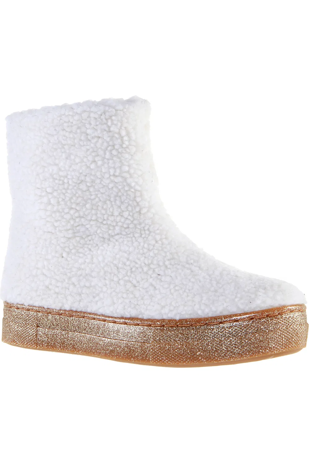 Детские ботинки из искусственного меха Palva Nina, Ivory