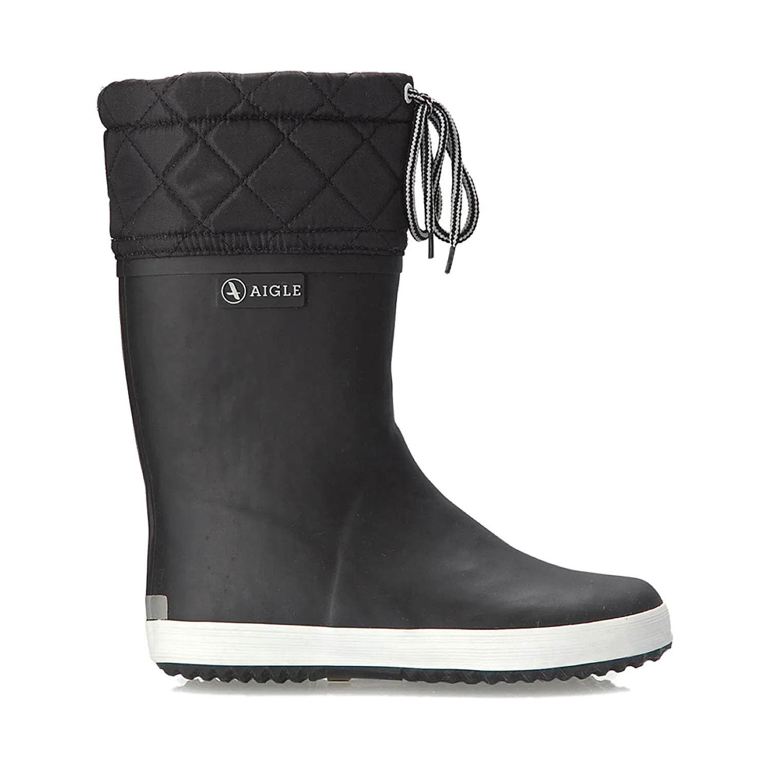Детские резиновые сапоги с утеплителем Aigle, Black