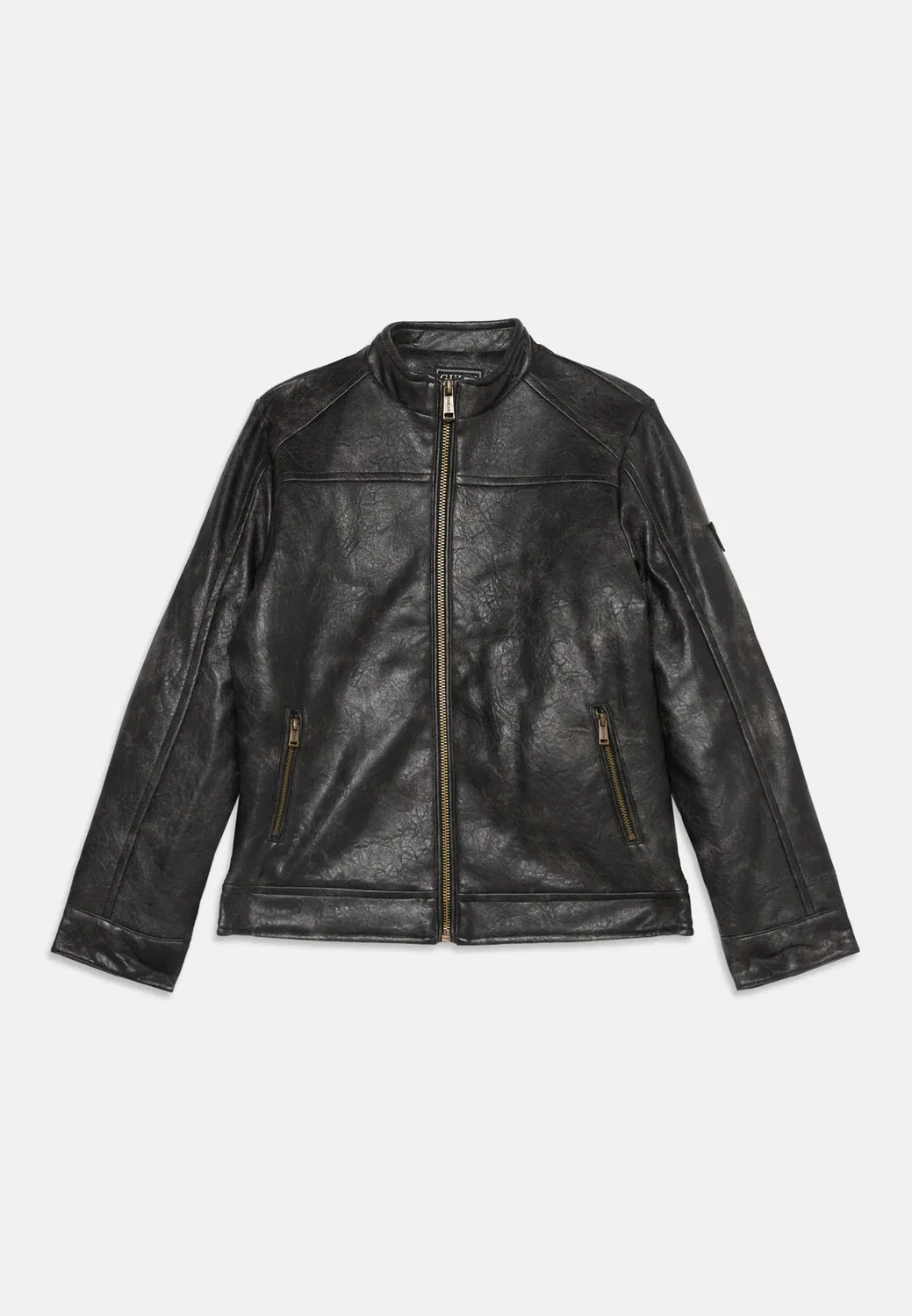 Стеганая куртка - куртка из искусственной кожи Guess, Jet Black — фото 3