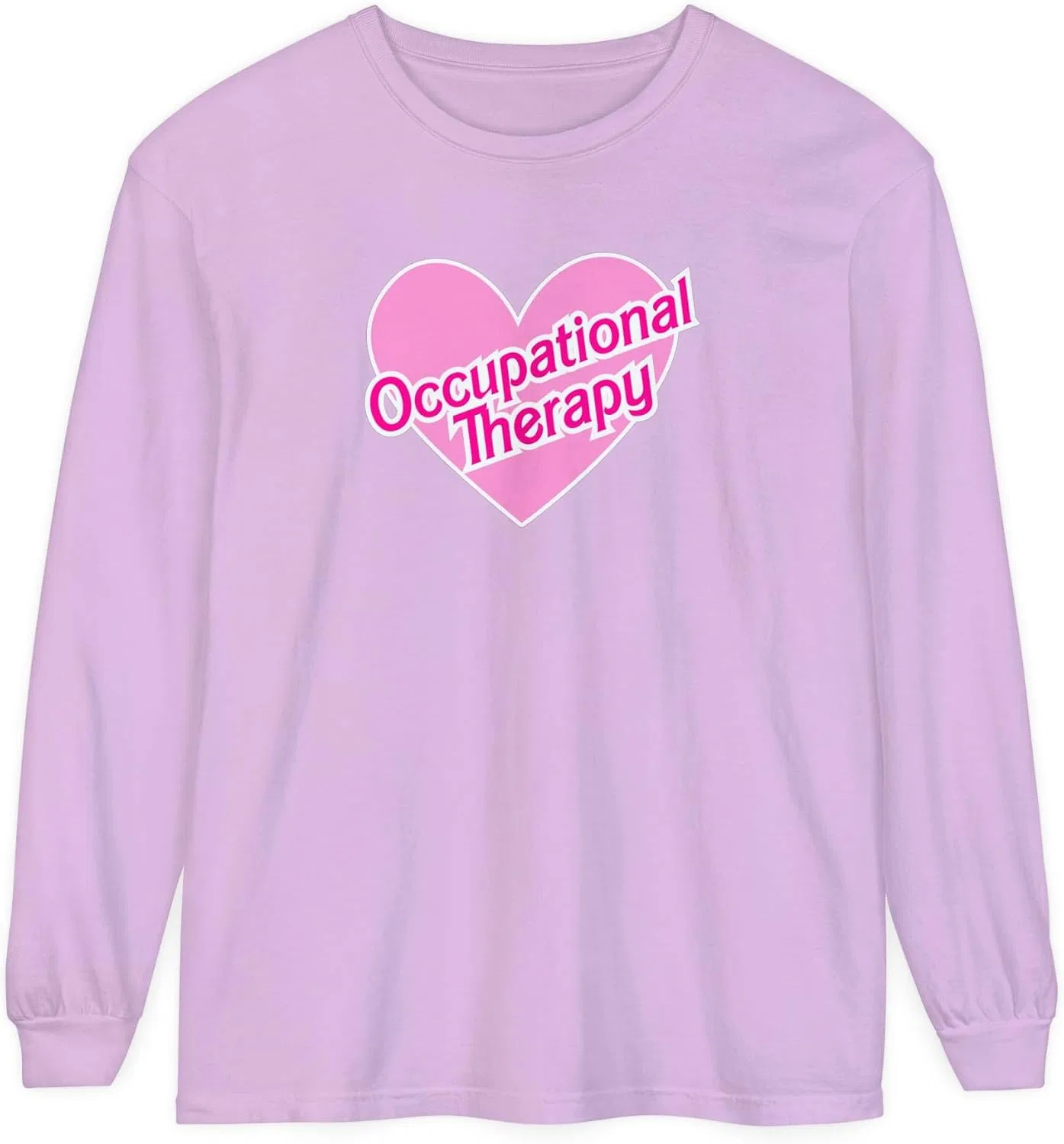 Женская футболка с длинным рукавом OT Doll Themed Comfort Colors, Orchid