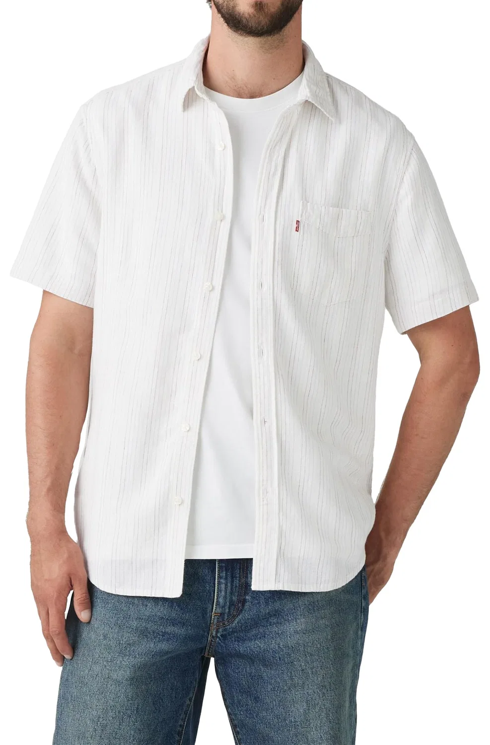Мужская рубашка с коротким рукавом Sunset Levi's, Carlin Stripe Bright