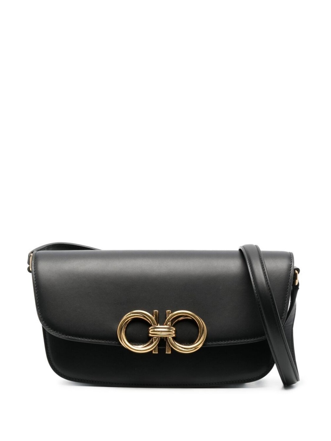 

Ferragamo Trapezio logo crossbody bag, черный