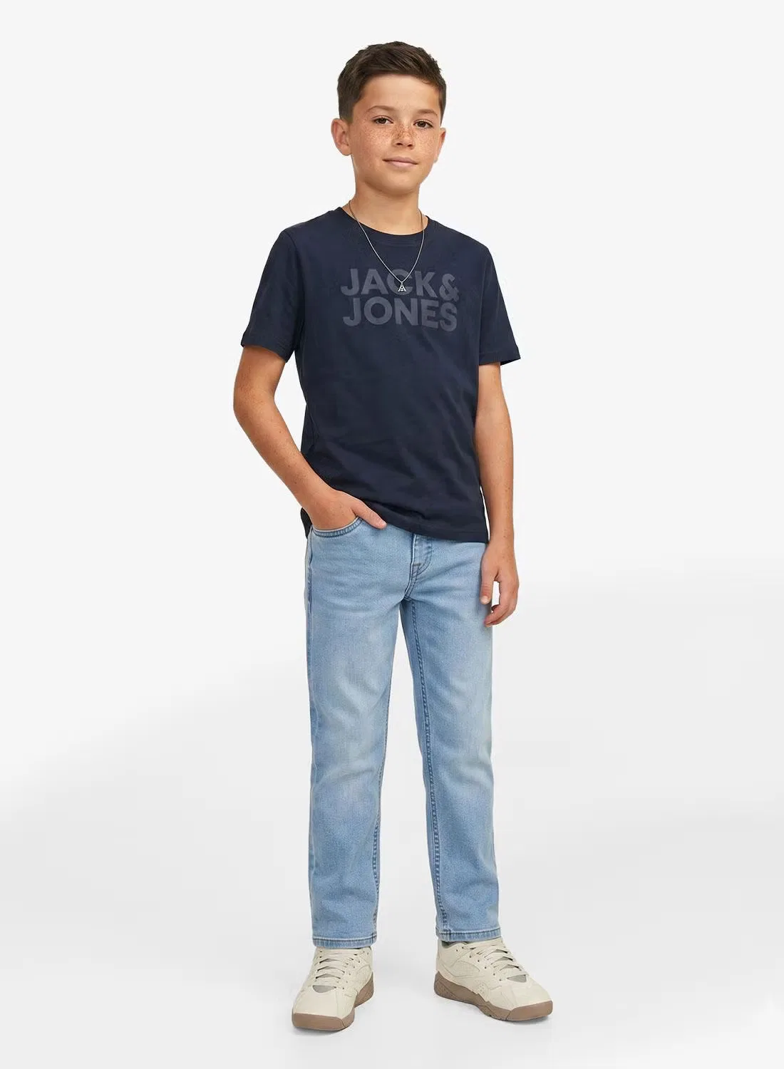 Футболка с коротким рукавом комплект футболок Jack & Jones Junior, черный — фото 4