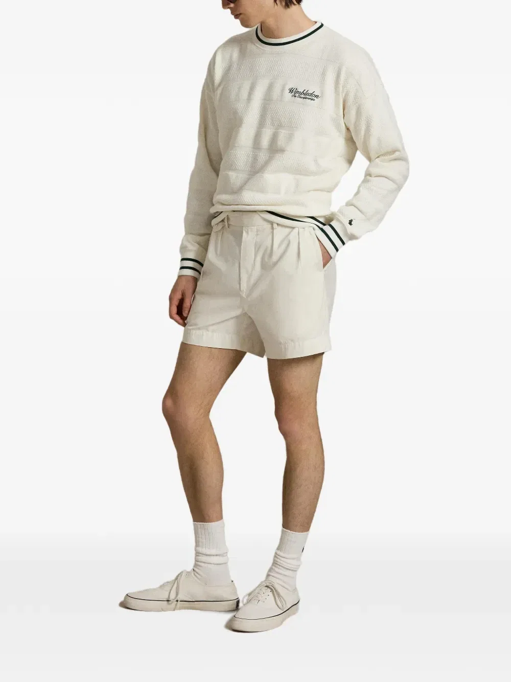 Толстовка Wimbledon с вышивкой Polo Ralph Lauren, бежевый — фото 2