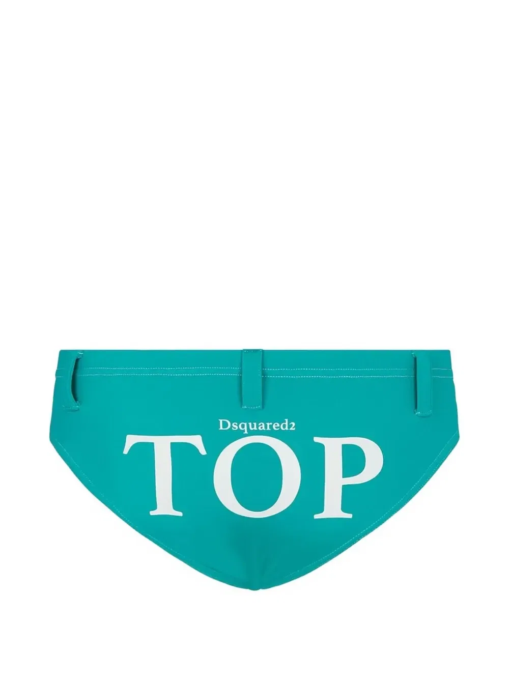 Плавки-брифы с завязками и логотипом Dsquared2, синий — фото 2