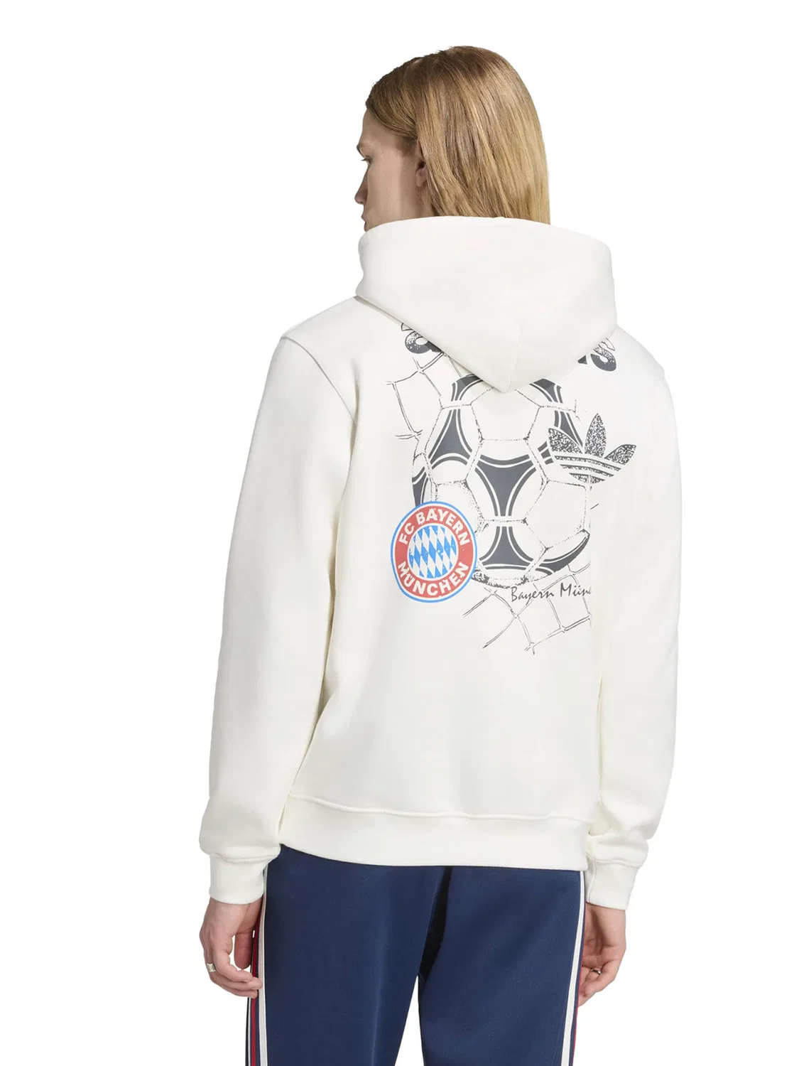 Спортивная толстовка Adidas Originals FC Bayern München белого цвета — фото 2