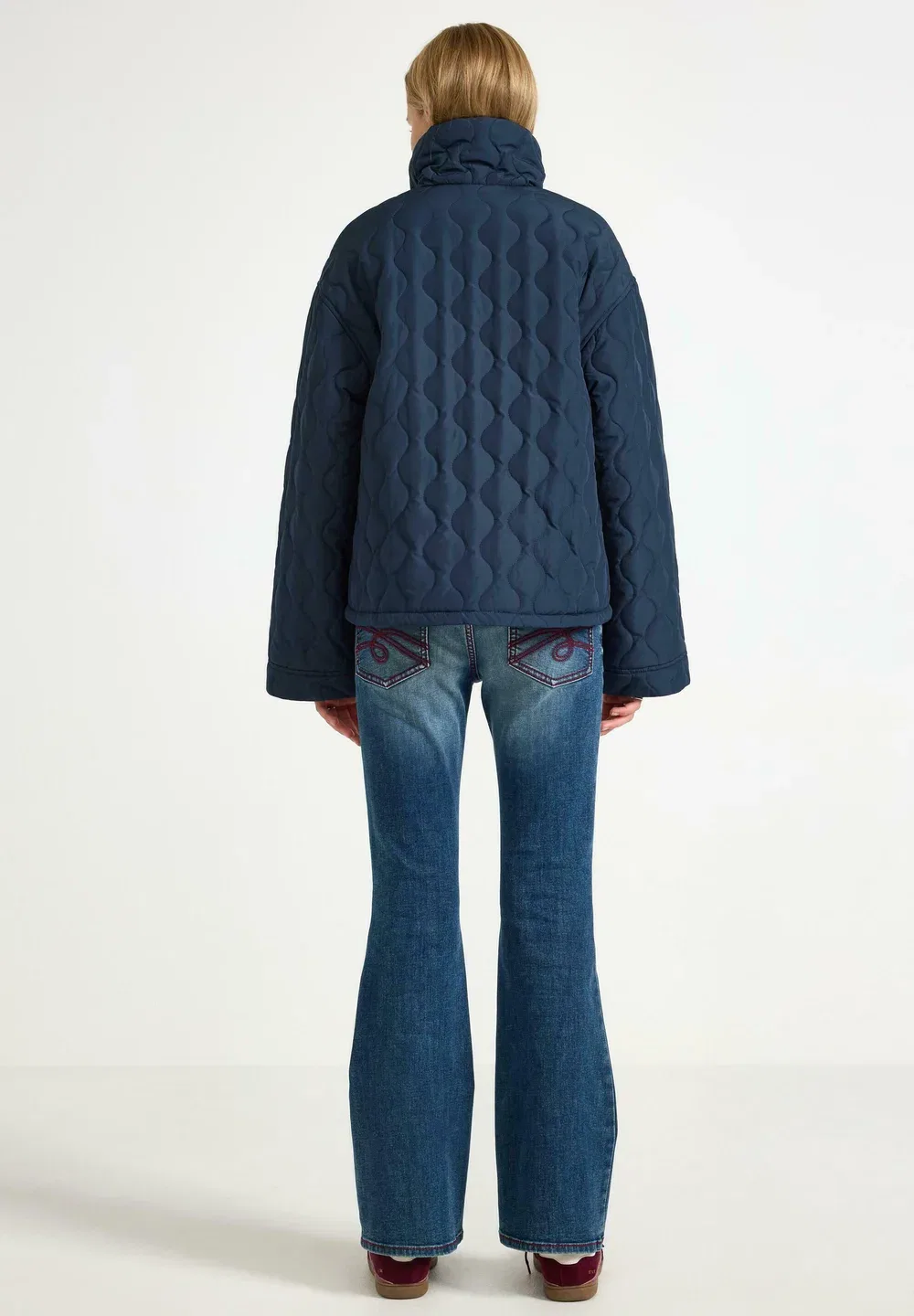 Стеганая куртка - зимняя куртка Lindex, Dark Navy — фото 3