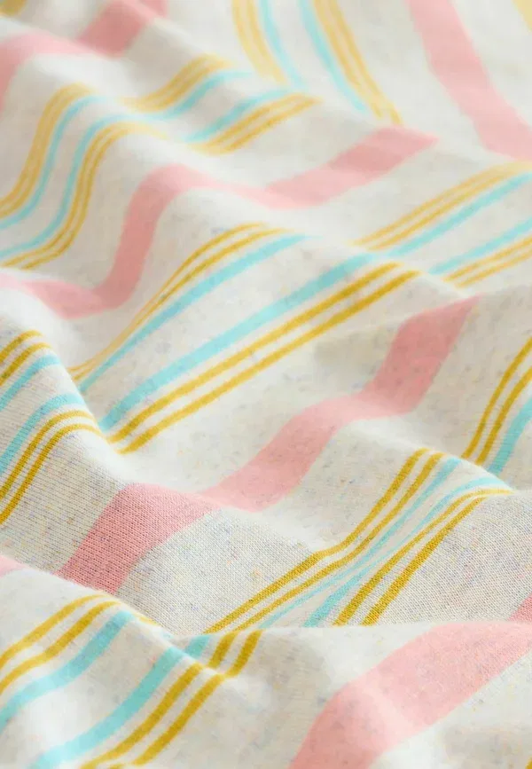 Футболка с горизонтальной полоской Regular Fit Next Pink, Ecru, розовый — фото 2