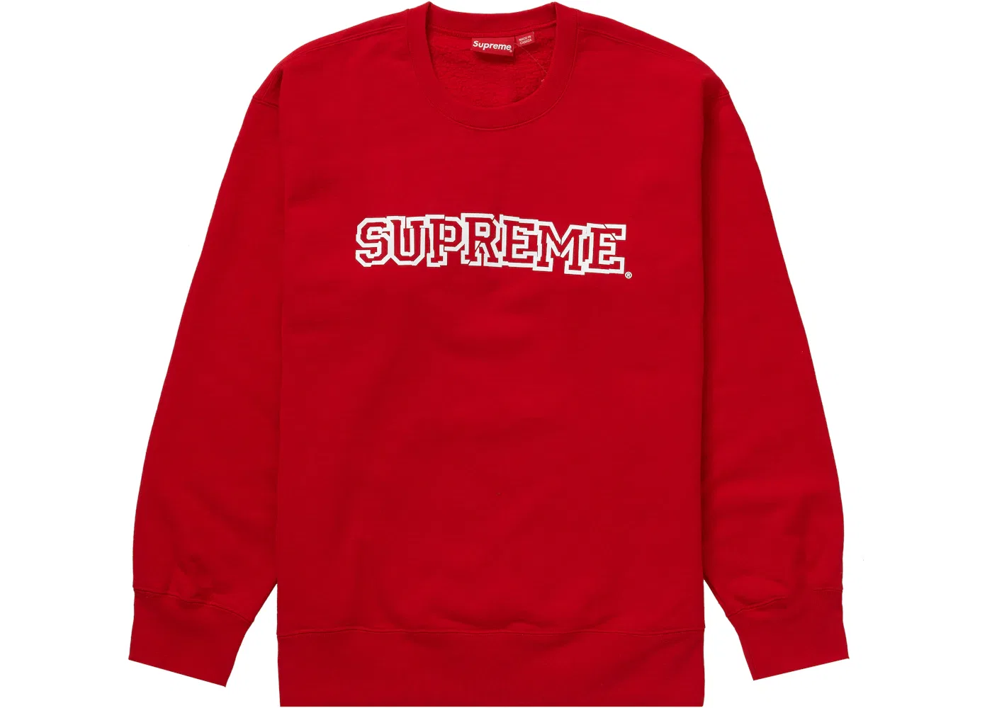 Мужской свитшот с принтом Shattered Logo Supreme, Red