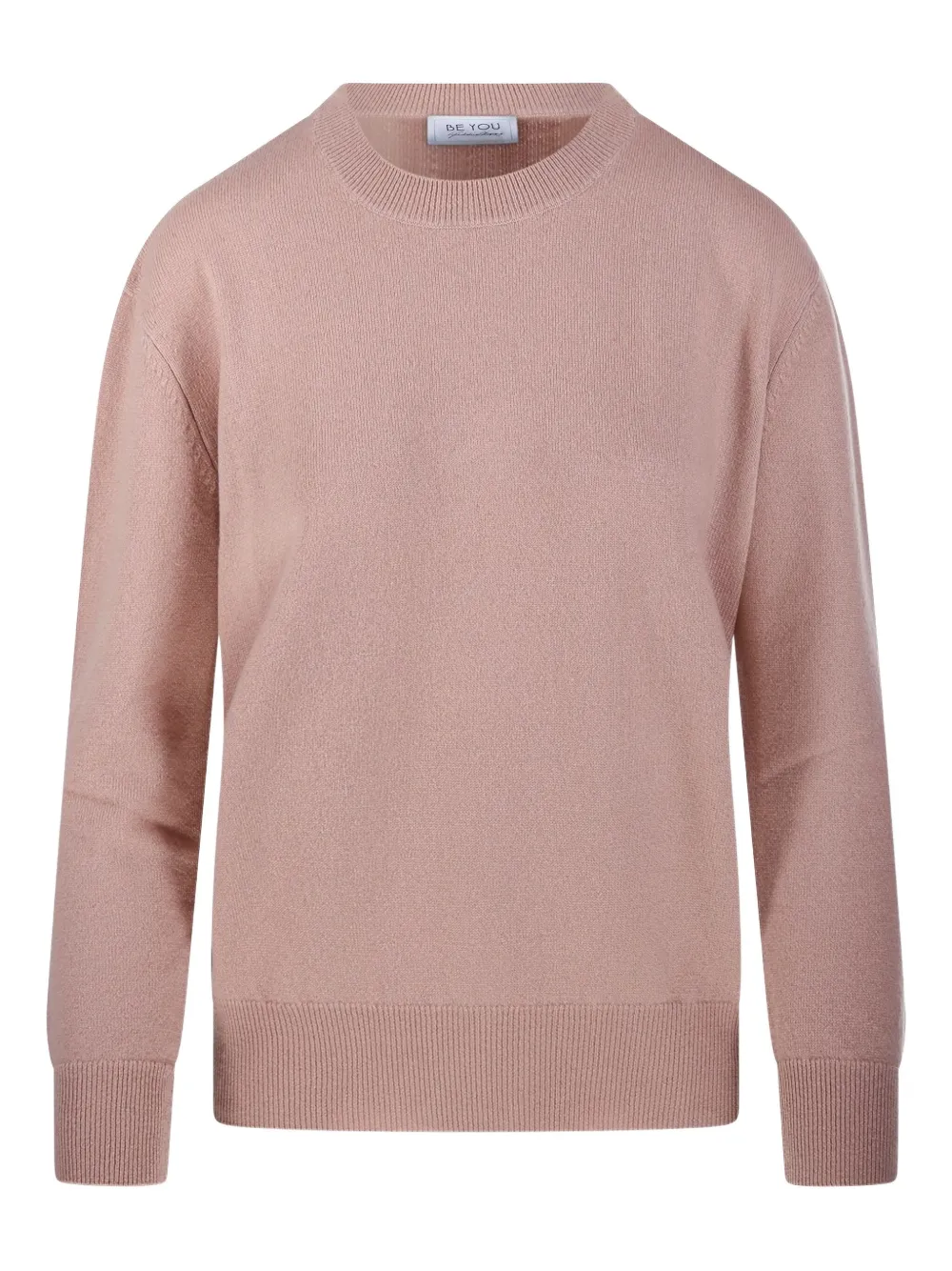 

Кашемировый свитер с круглым вырезом BeYou, розовый