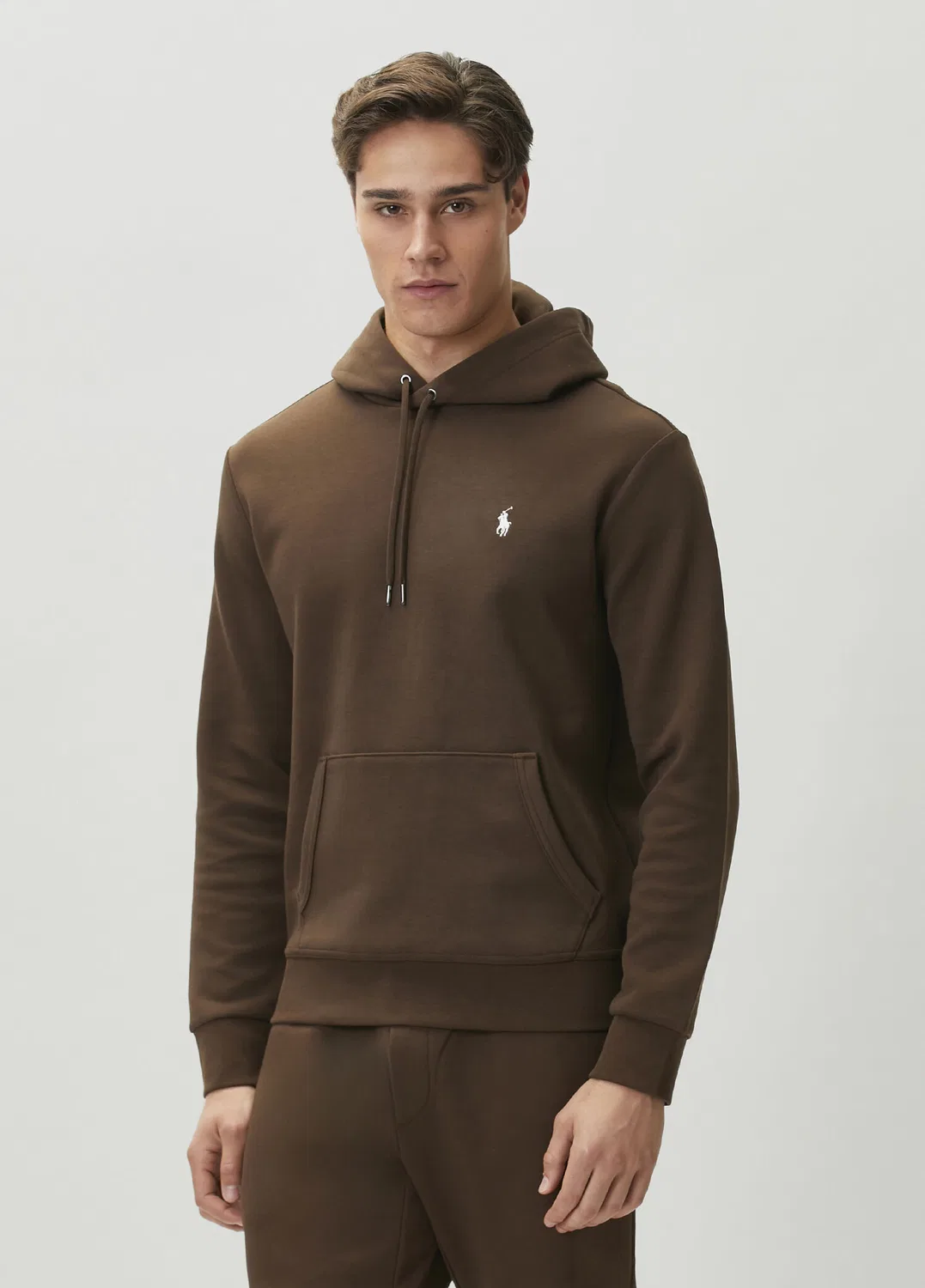 Свитшот с капюшоном Polo Ralph Lauren, коричневый — фото 3