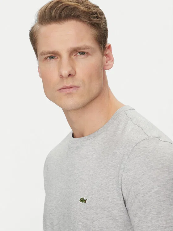 Футболка regular fit Lacoste, серый — фото 4