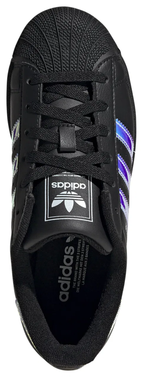 Кроссовки для девочек Superstar II Adidas, цвет Black/Halo Blue — фото 4
