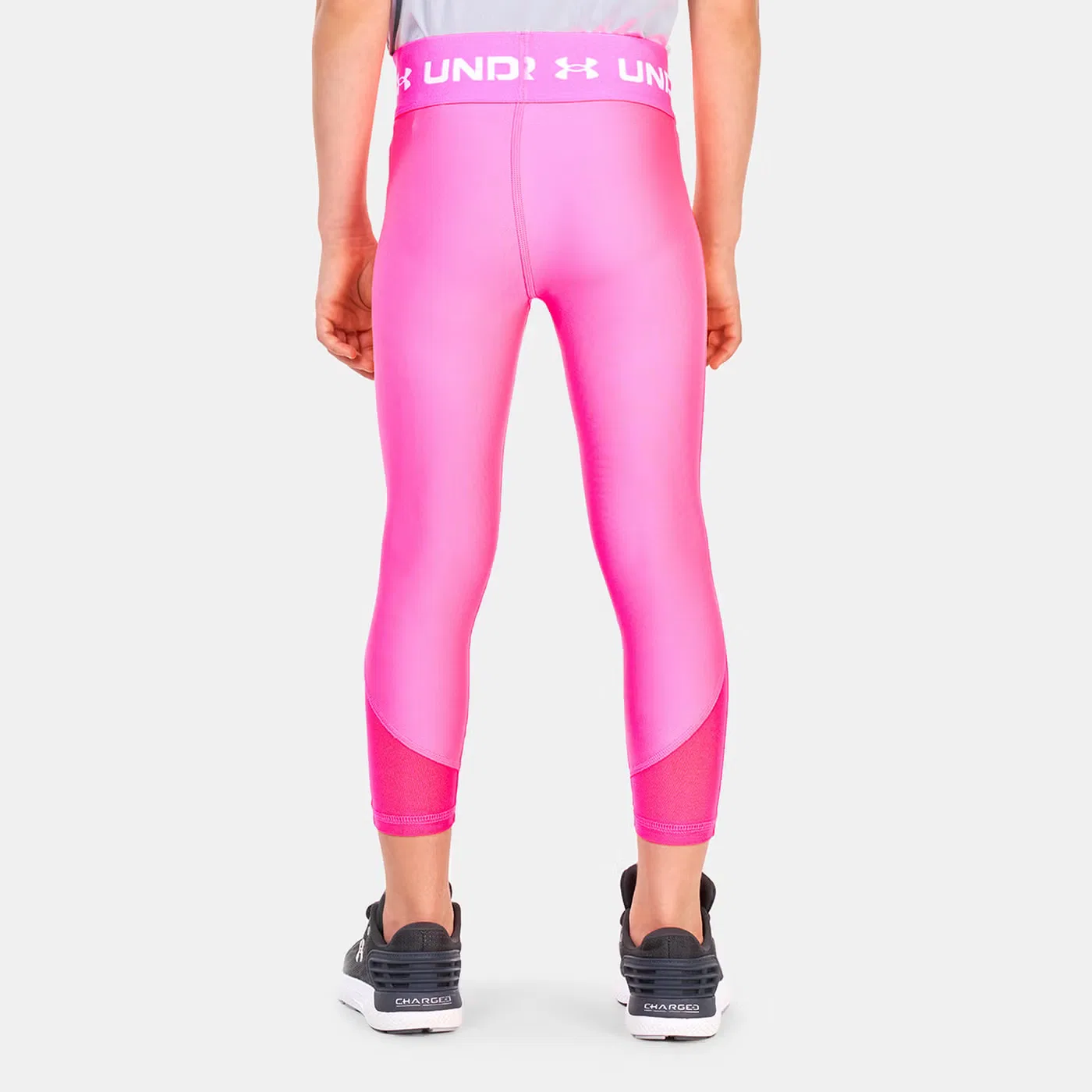 Леггинсы с сетчатыми вставками Under Armour, розовый — фото 2