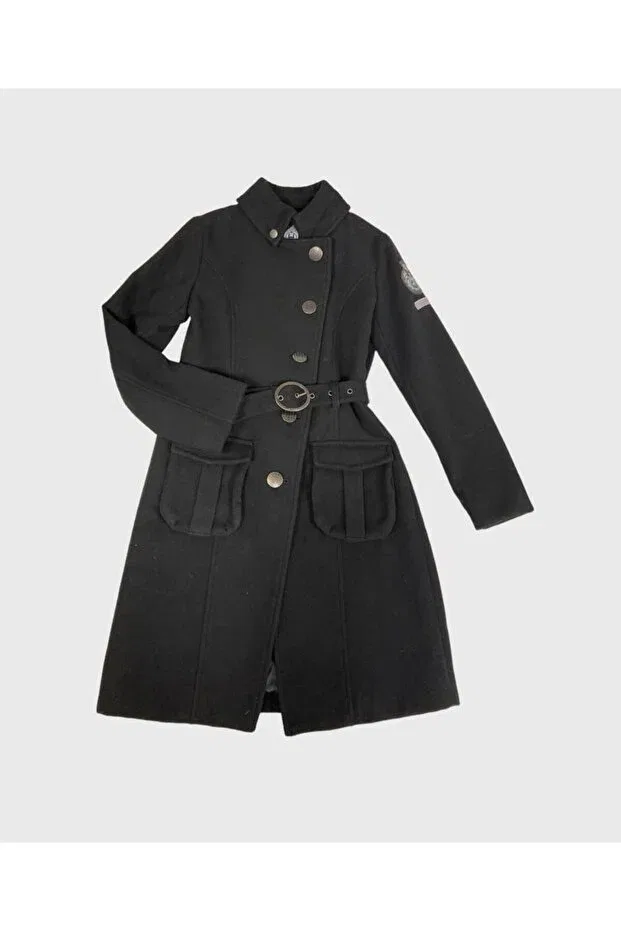 Детское для девочек пальто с капюшоном Silvian heach Tomstore, Black