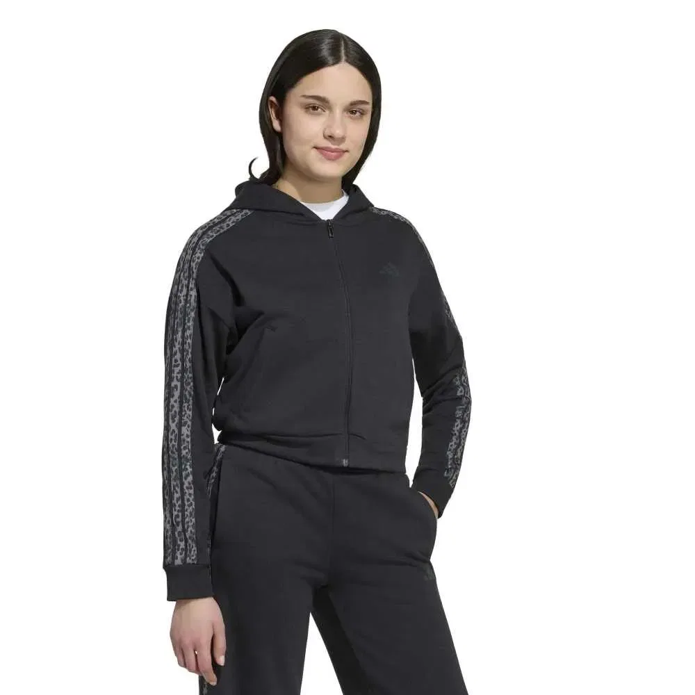Толстовка на молнии с принтом Adidas Seasonals, черный