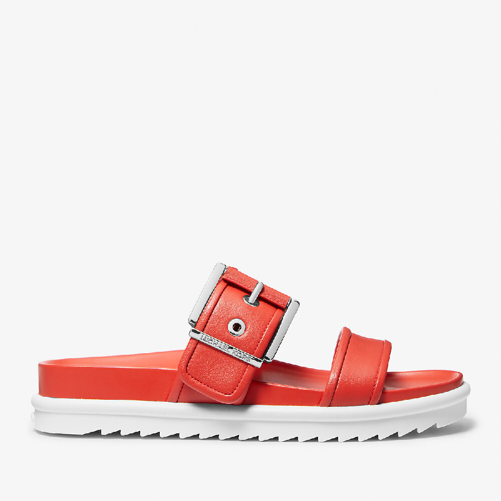 

Сандалии Michael Michael Kors Colby Leather Slide, белый/красный