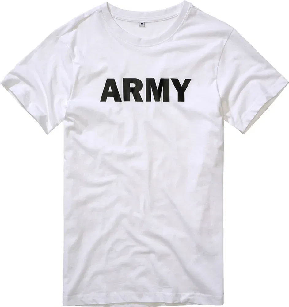 Мужская футболка с принтом Army Brandit, White
