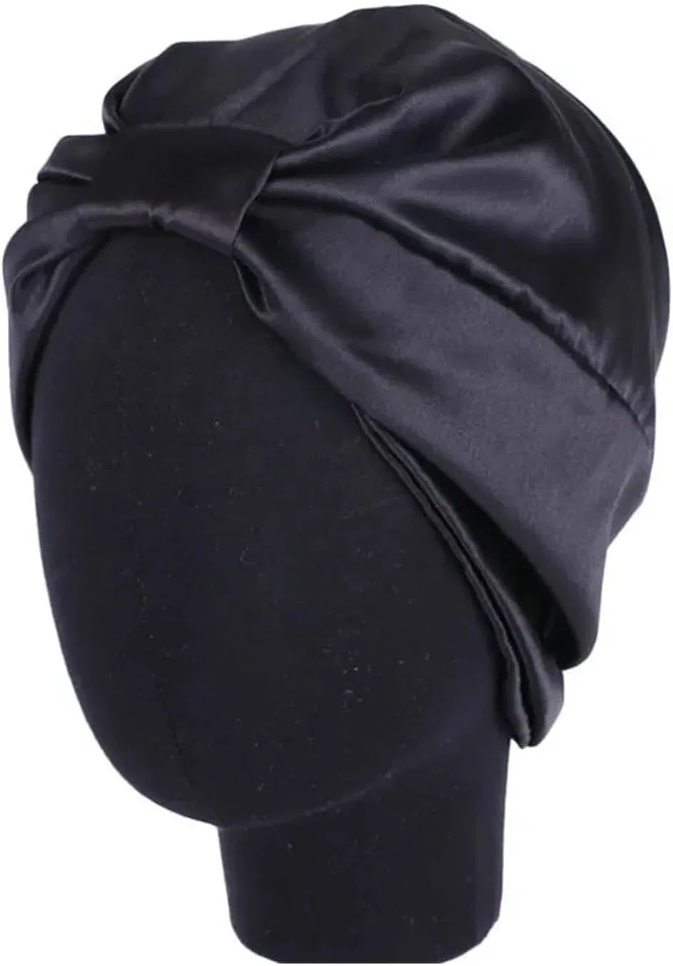 Шелковая шапочка для сна CSSHNL, Black