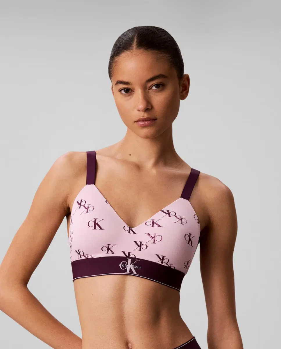 Женский бюстгальтер, Bralette Preformado, Calvin Klein, розовый