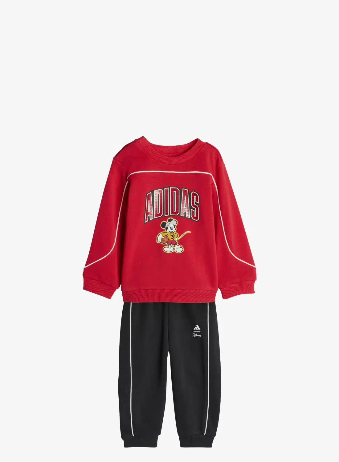 Комплект спортивный с принтом Disney Mickey Mouse Adidas, красный — фото 2