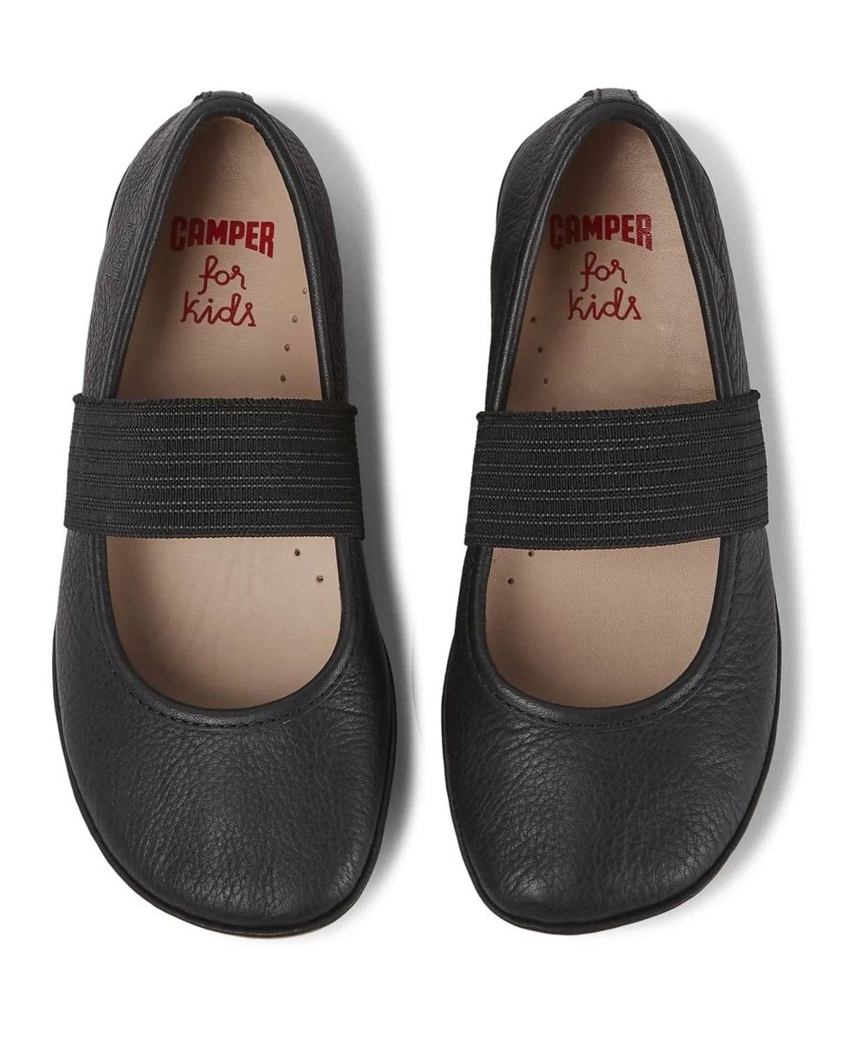 Детские балетки с широкой резинкой, модель RIGHT KIDS CAMPER, Black
