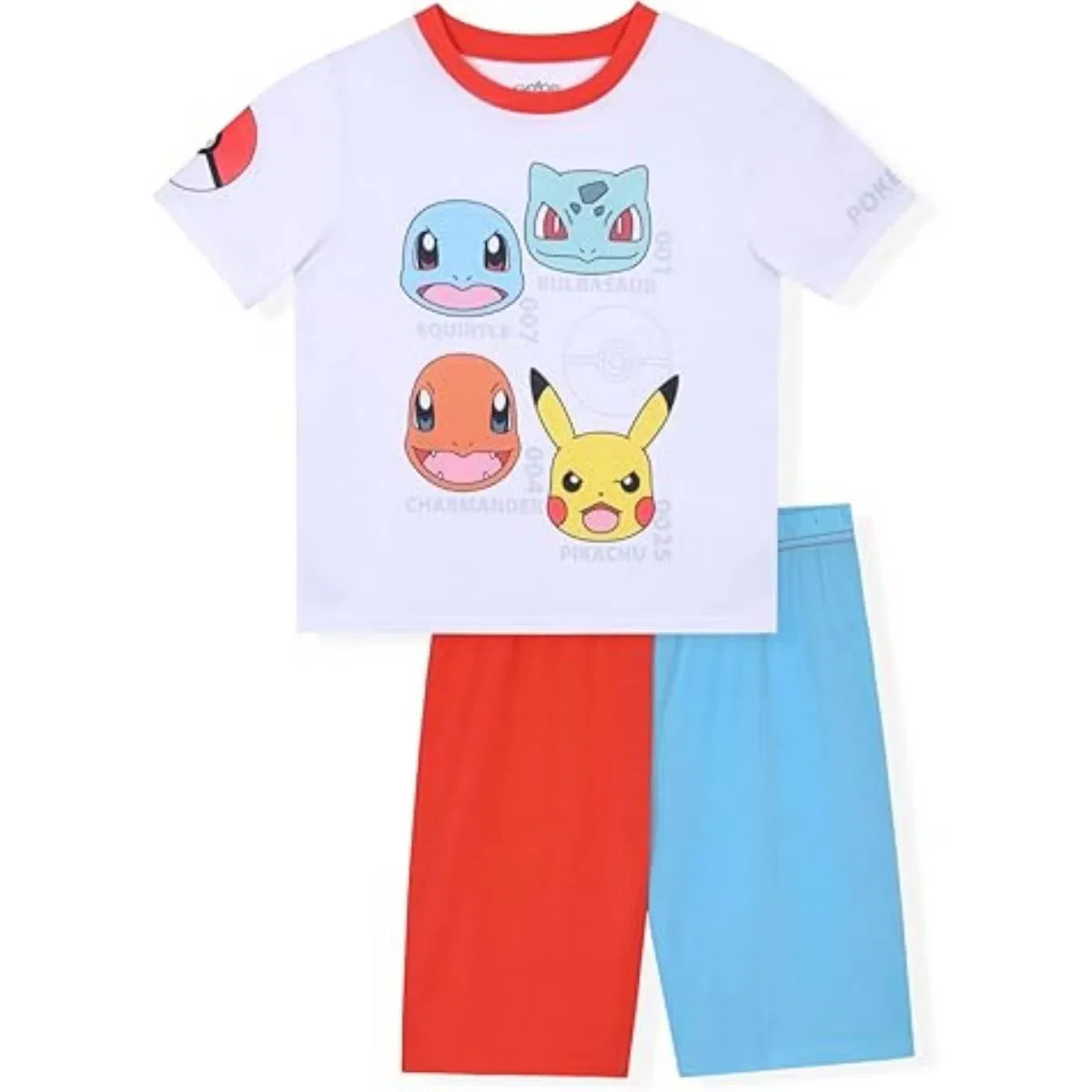 Пижамный комплект с принтом Pokémon Pokemon, White/Multi