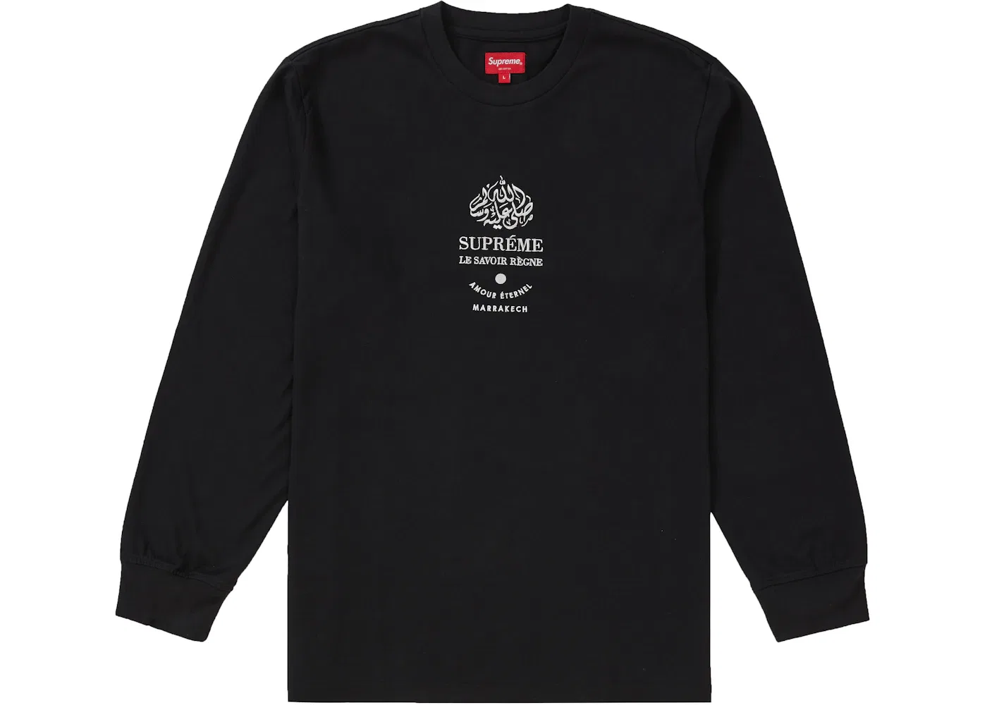 Мужская футболка с длинным рукавом Supreme Marrakech L/S Top, Black