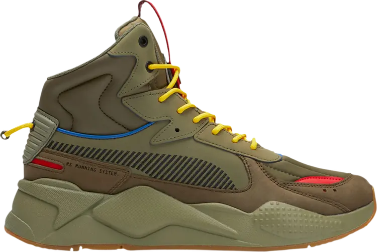 

Кроссовки Puma RS-X Mid Militia Deep Lichen Green, зеленый