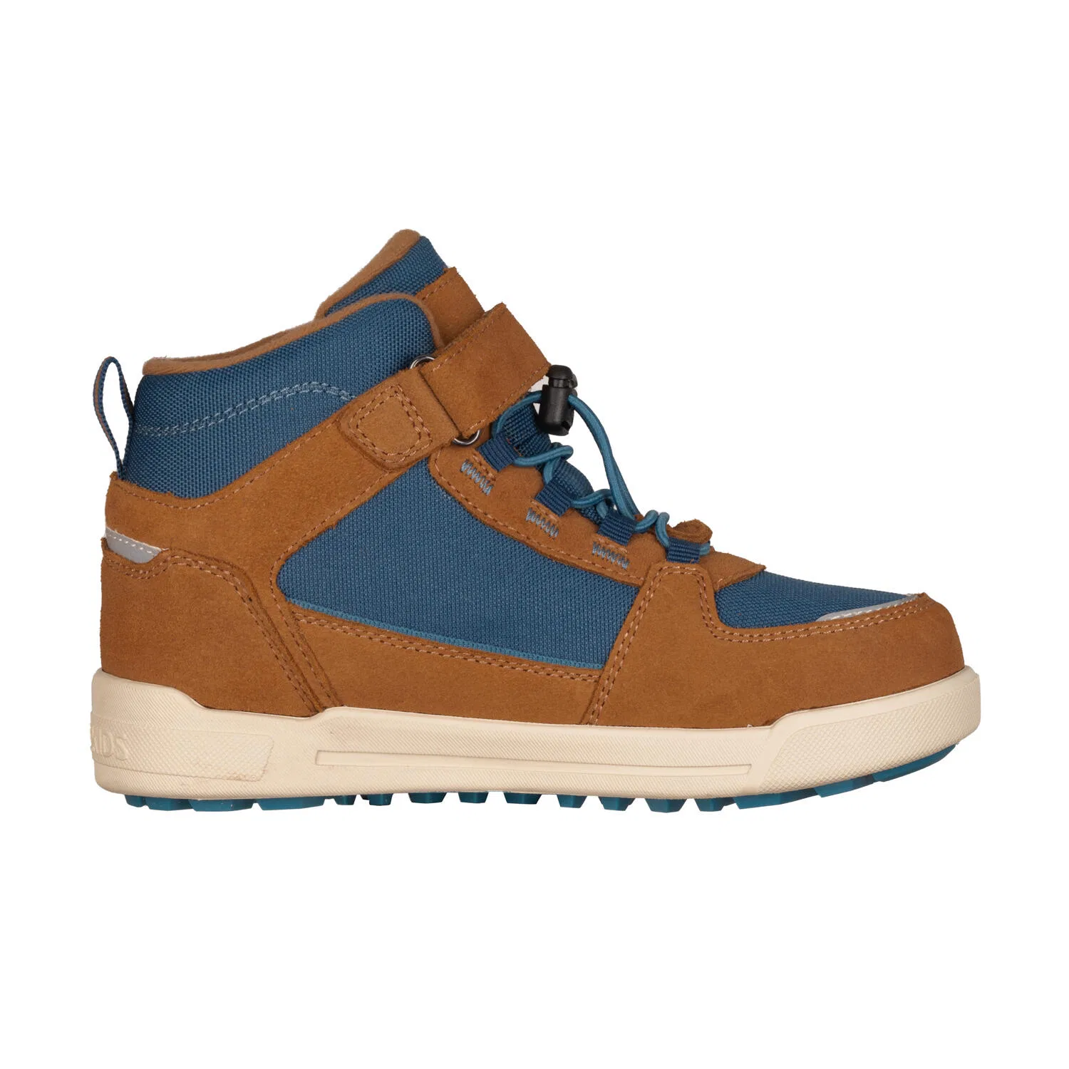 Детские ботинки с высоким берцем Trollkids Kids Gryllefjord Mid Cut, Ockerbeige / Blau — фото 3